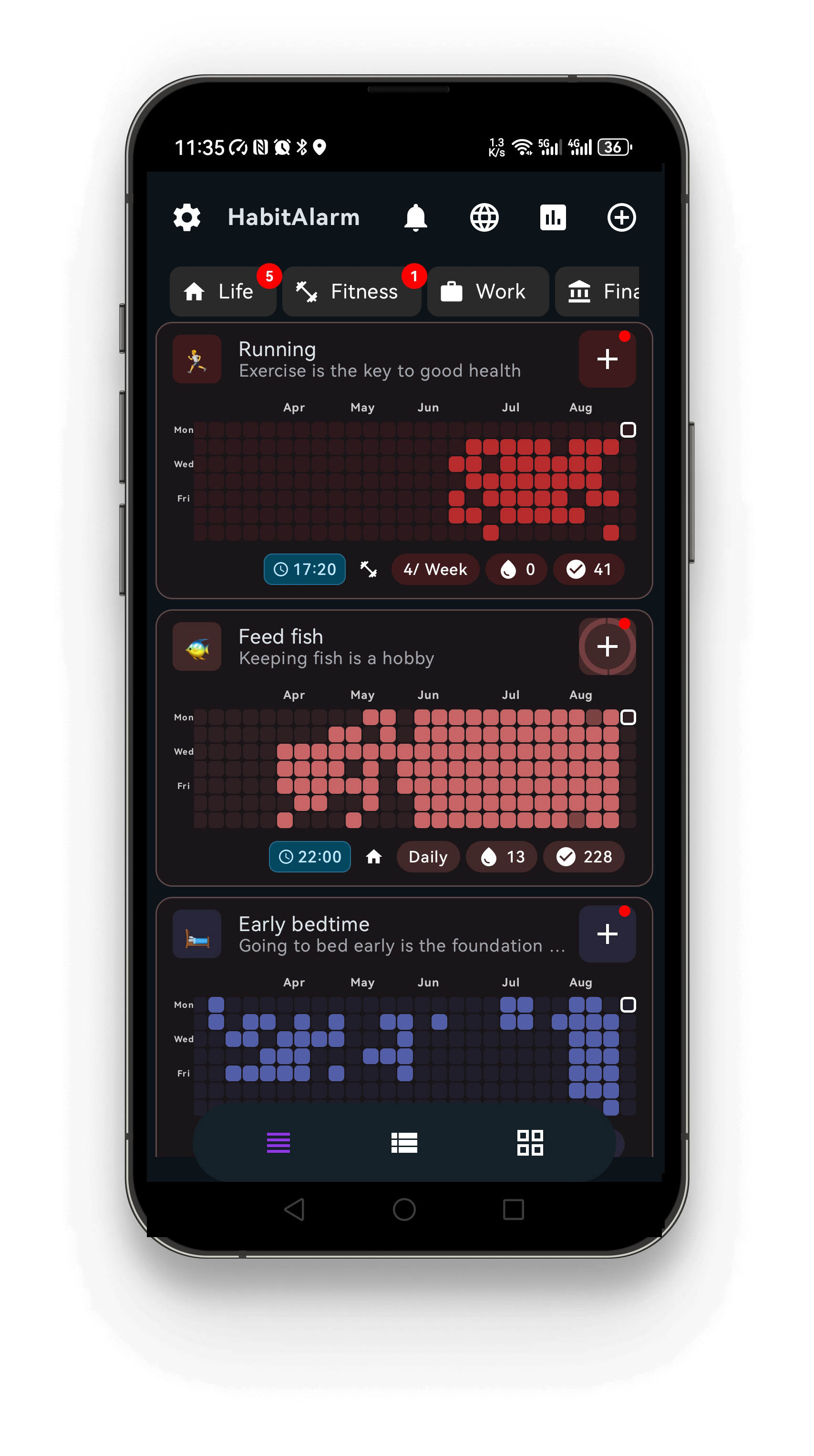 HabitAlarm App Screenshot